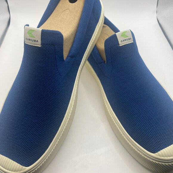 Cariuma Slip On Knit Sneakers Mineral Blue US Womens 13/Men's 11.5 Sustainable - Picture 2 of 7